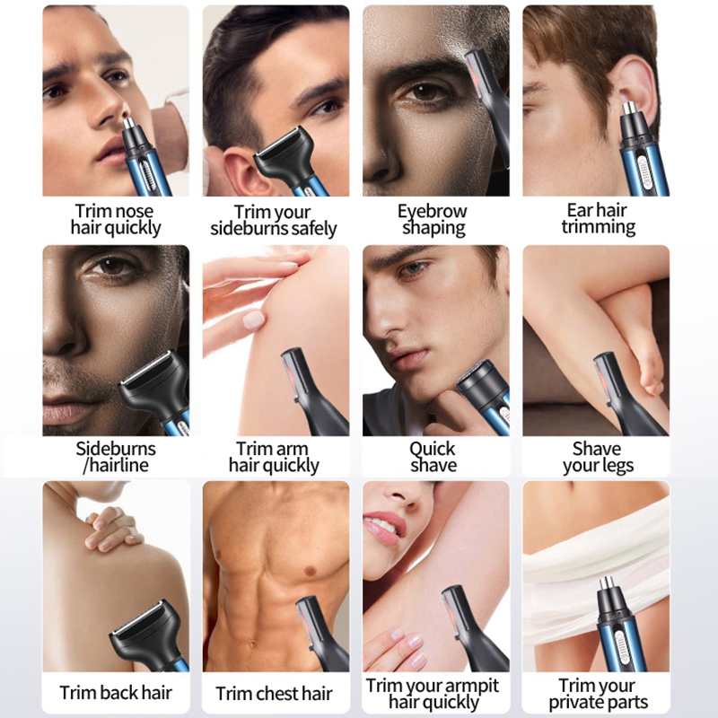 Electric Nose Ear Hair Trimmer - Electric Shaver Rotary recension och pris