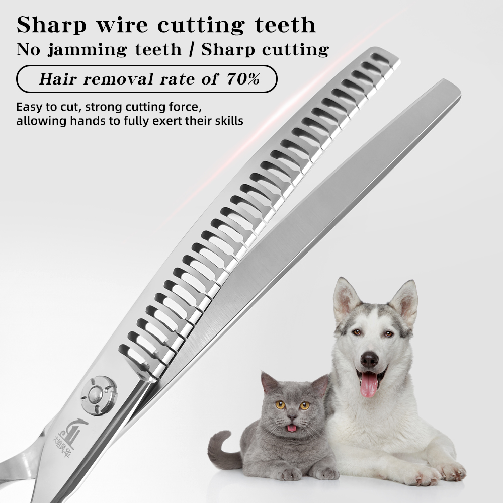 Dog Grooming Fishbone Scissors - Grooming Scissors recension och pris