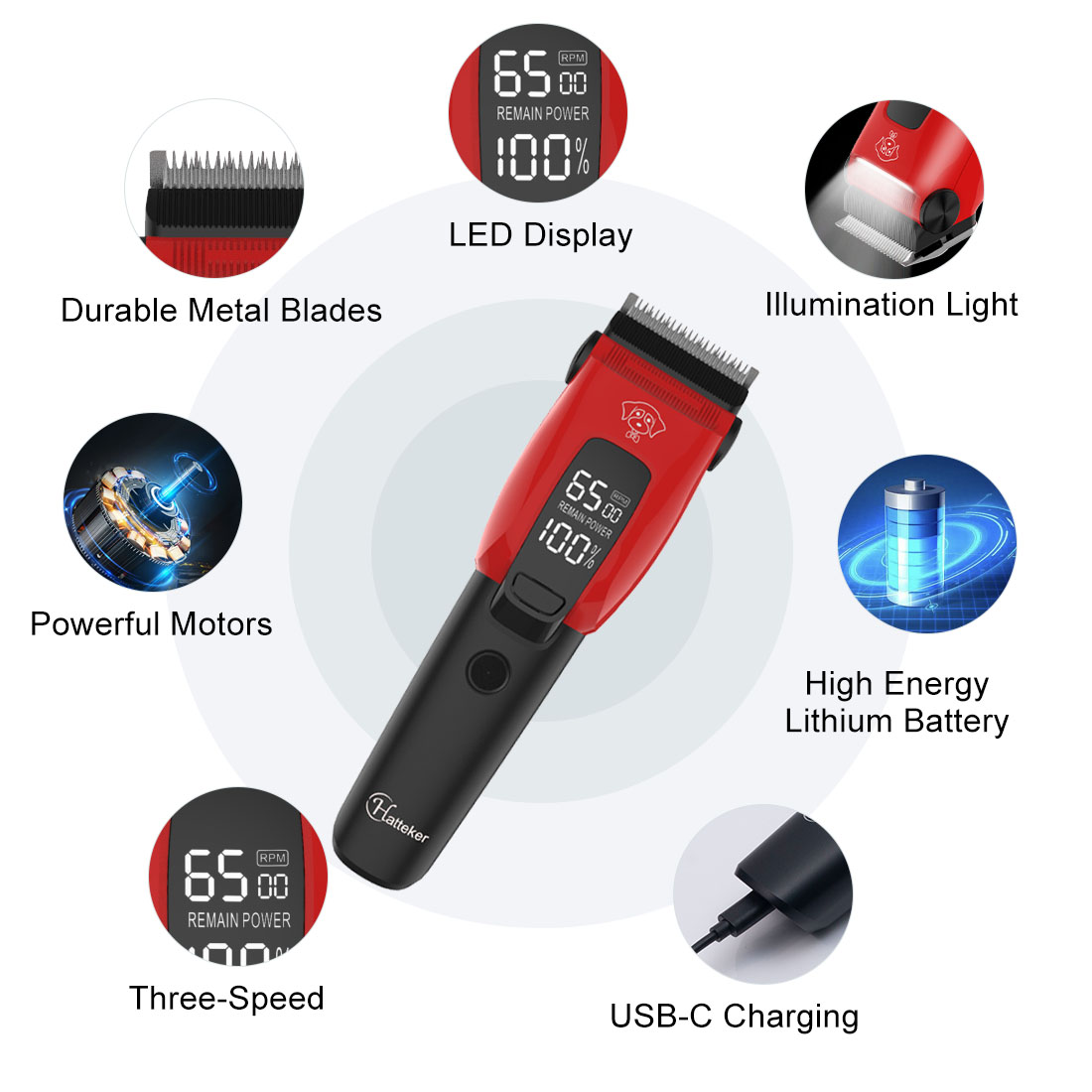 Hatteker Electric Pet Hair Cli - Grooming Kit recension och pris