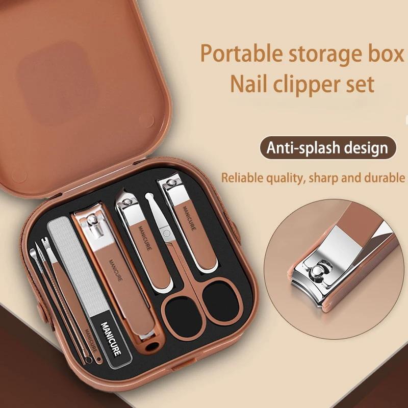 Nail Care Kit Anti-Splatter Ma - Mens Grooming Travel Kit recension och pris