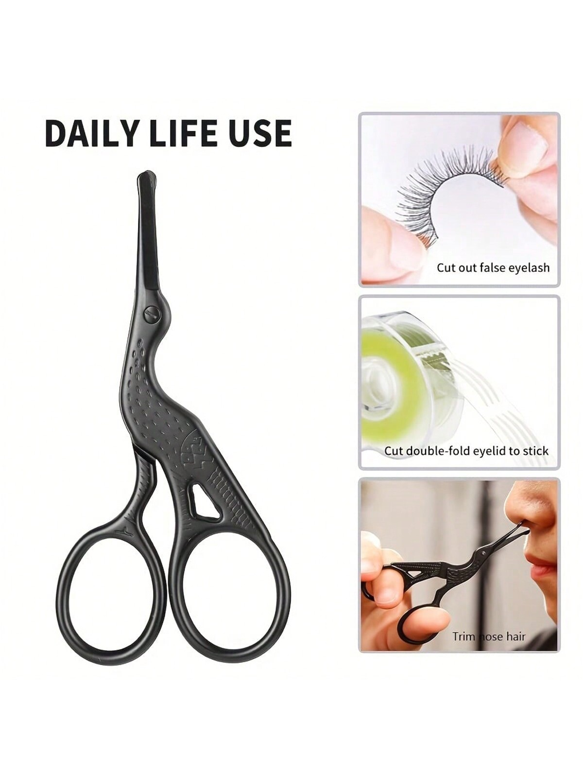 Nose Hair Scissors, Stainless  - Grooming Scissors recension och pris