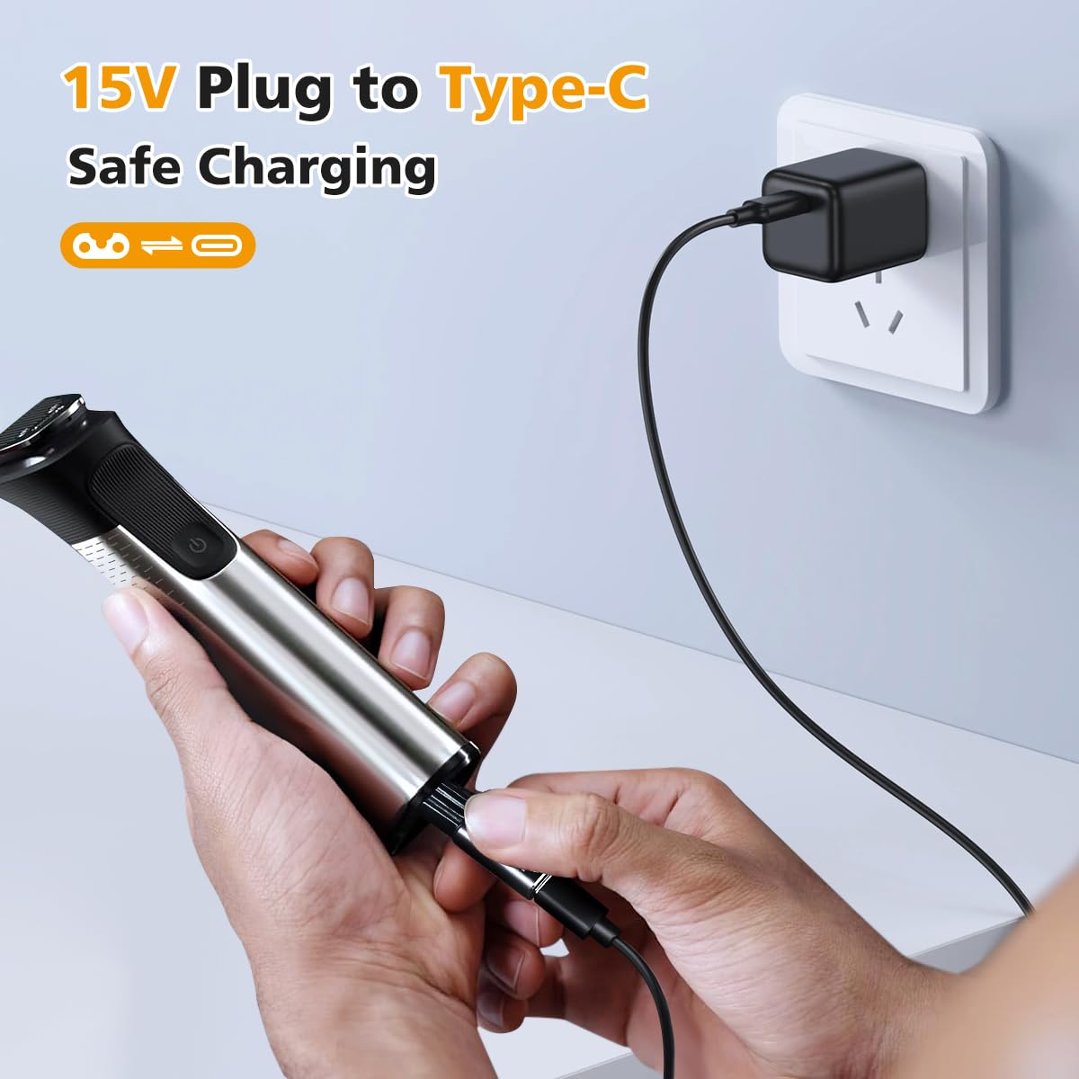 15V USB-C Safe Stable Mini Cha - Electric Razor recension och pris