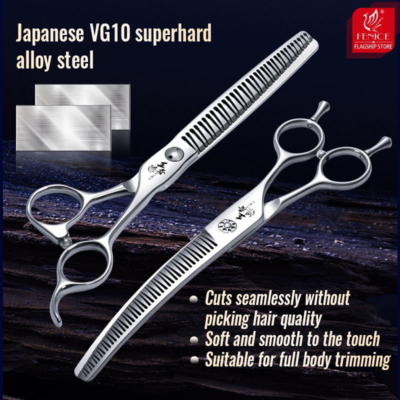 Fenice 7 Inch 3D Gradient Trac - Grooming Scissors recension och pris