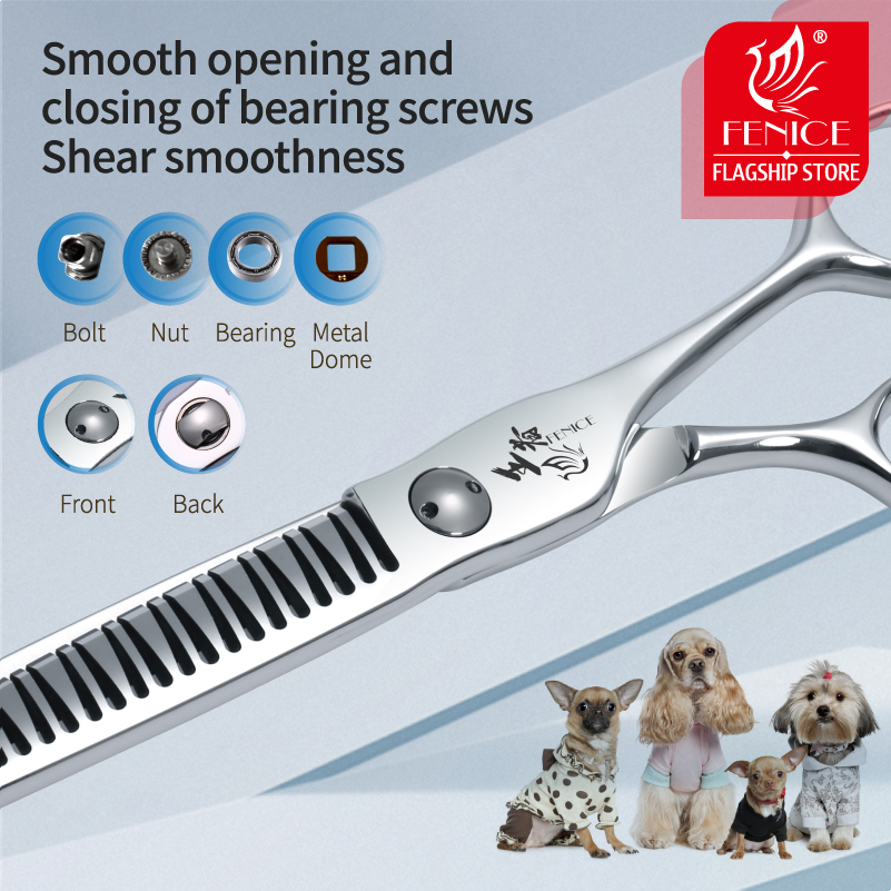 Fenice 7 Inch 3D Gradient Trac - Grooming Scissors recension och pris